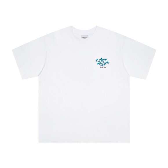 Acme De La Vie White Short-Sleeved T-Shirt With Front And Back Letter Print - Picture 3 of 10